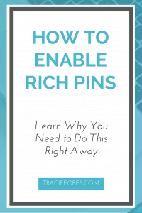 how to enable rich pins