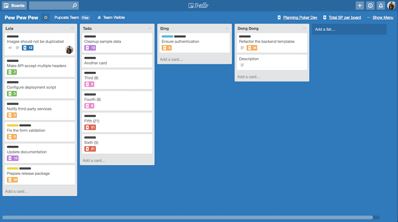 Trello for blog content plan